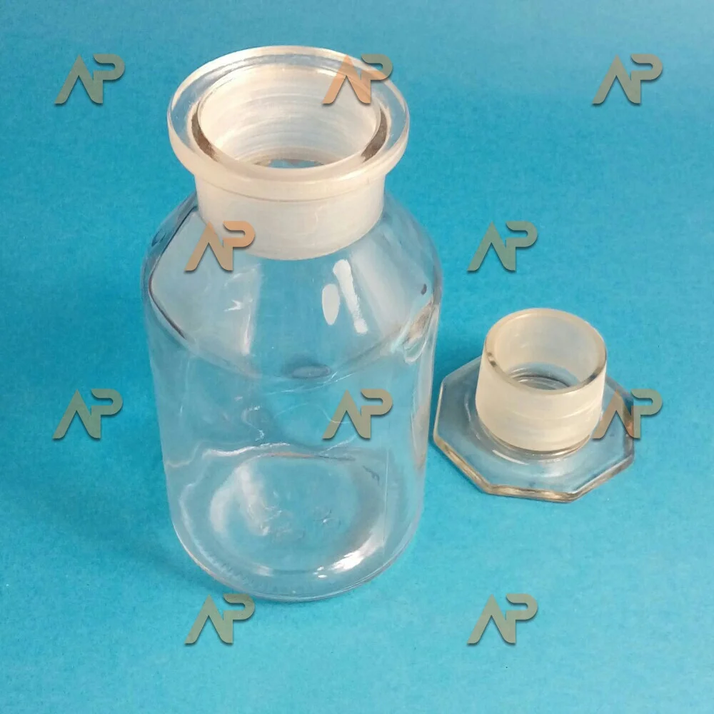 Склянка светлая 500 мл широкогорл. с пришлифованной пробкой(tgi)