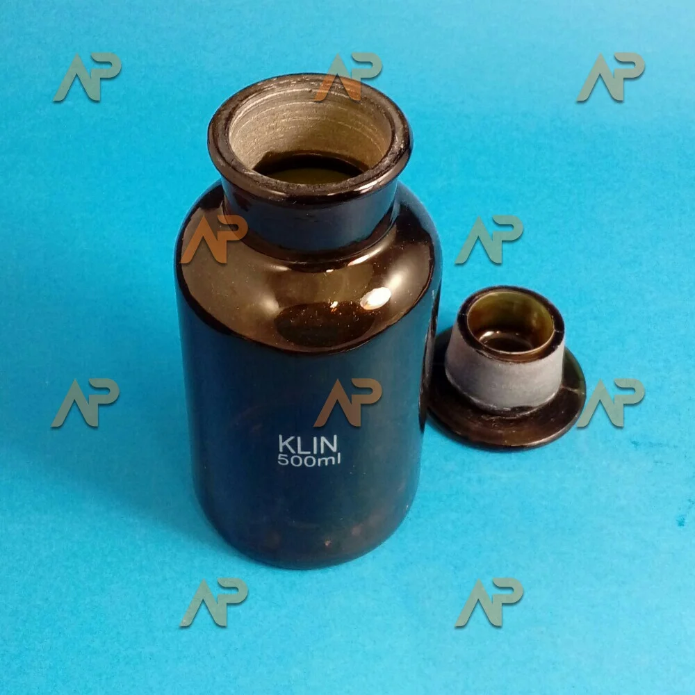 Склянка темная 500 мл широкогорл. с пришлифованной пробкой (tgi)