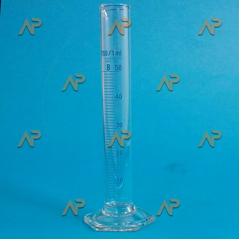 Цилиндр 1- 50-2 высокий со шкалой ц.д. 1 коричн. шкала, класс в (tgi)