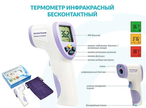 Бесконтактный термометр simple is beaty UX-A-01 white (белый)