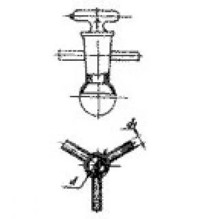 Кран вакуумный одноходовой д 29 №3 (dмуфты 29мм, dотв 10мм, d трубки 17мм)